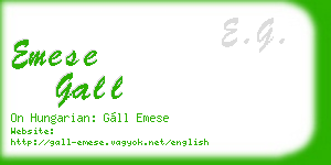emese gall business card